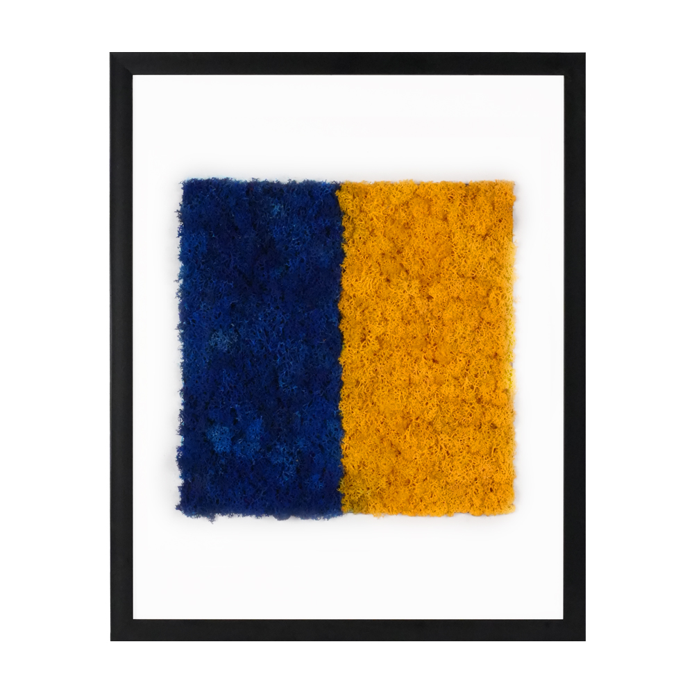Geometrik Seriler / Sarı Lacivert 40x50 cm